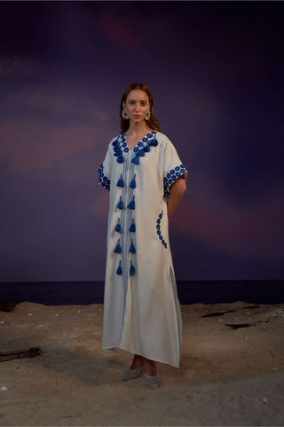 Broidered Kaftan Dress