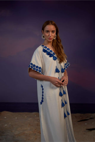 Broidered Kaftan Dress