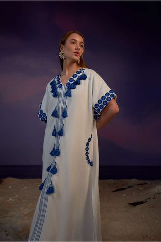 Broidered Kaftan Dress