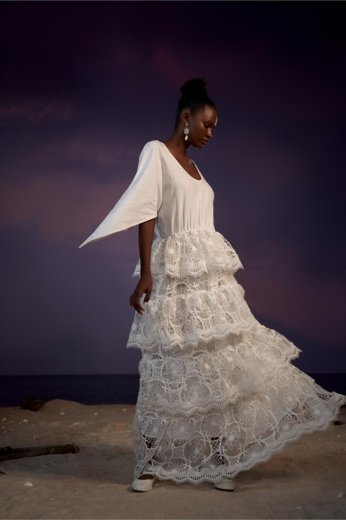 Multiple Layered Lace Dress atelieranavo Multiple Layered Lace Dress atelieranavo