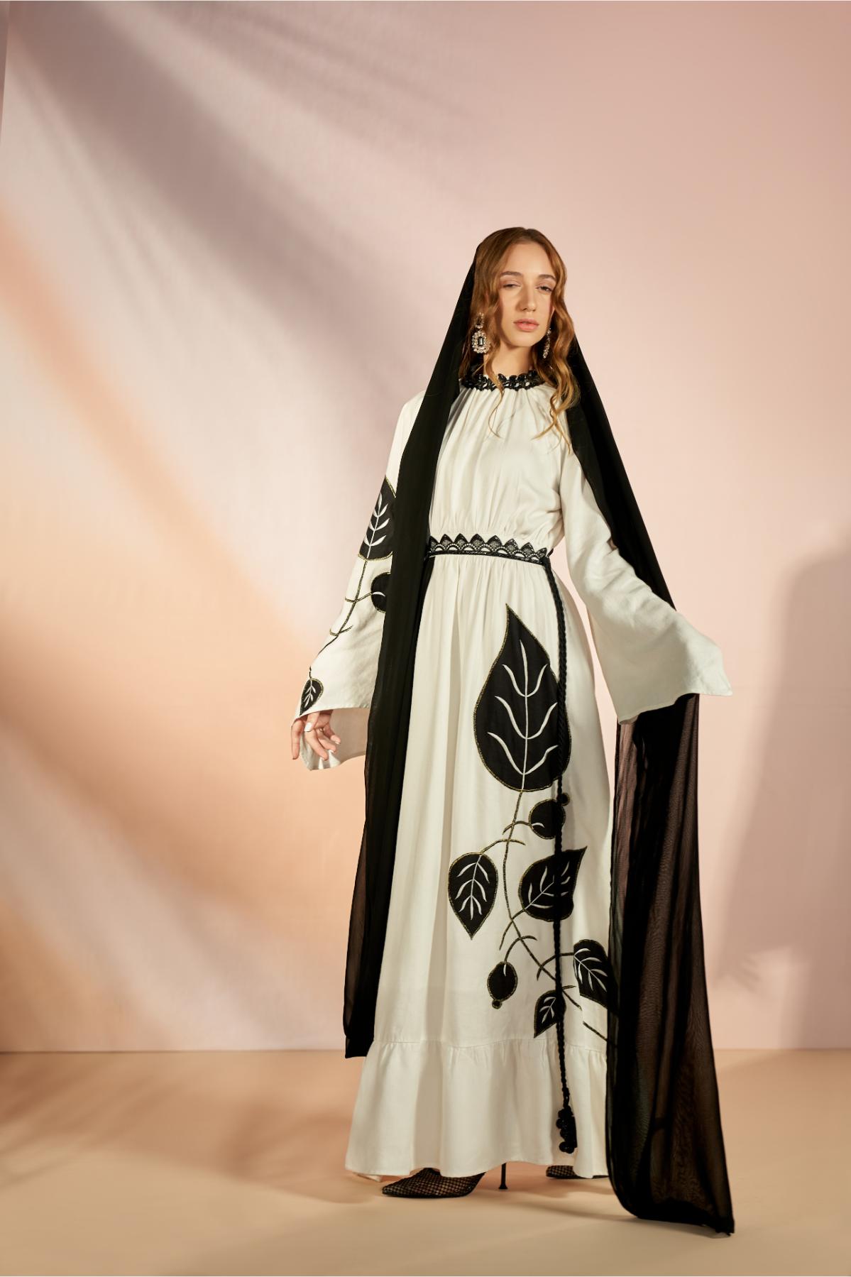 Flowy Elegant Layered Embroidered Dress atelieranavo Flowy Elegant Layered Embroidered Dress atelieranavo